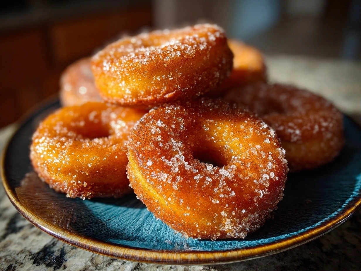 Freshly made Apple Cider Donuts served