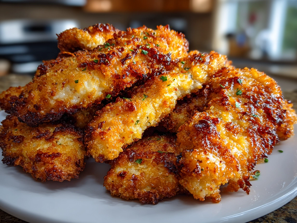 Close-up Slight Angle of Delicious Gluten Free Chicken Tenders