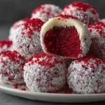 Delicious No-Bake Red Velvet Snowball Truffles