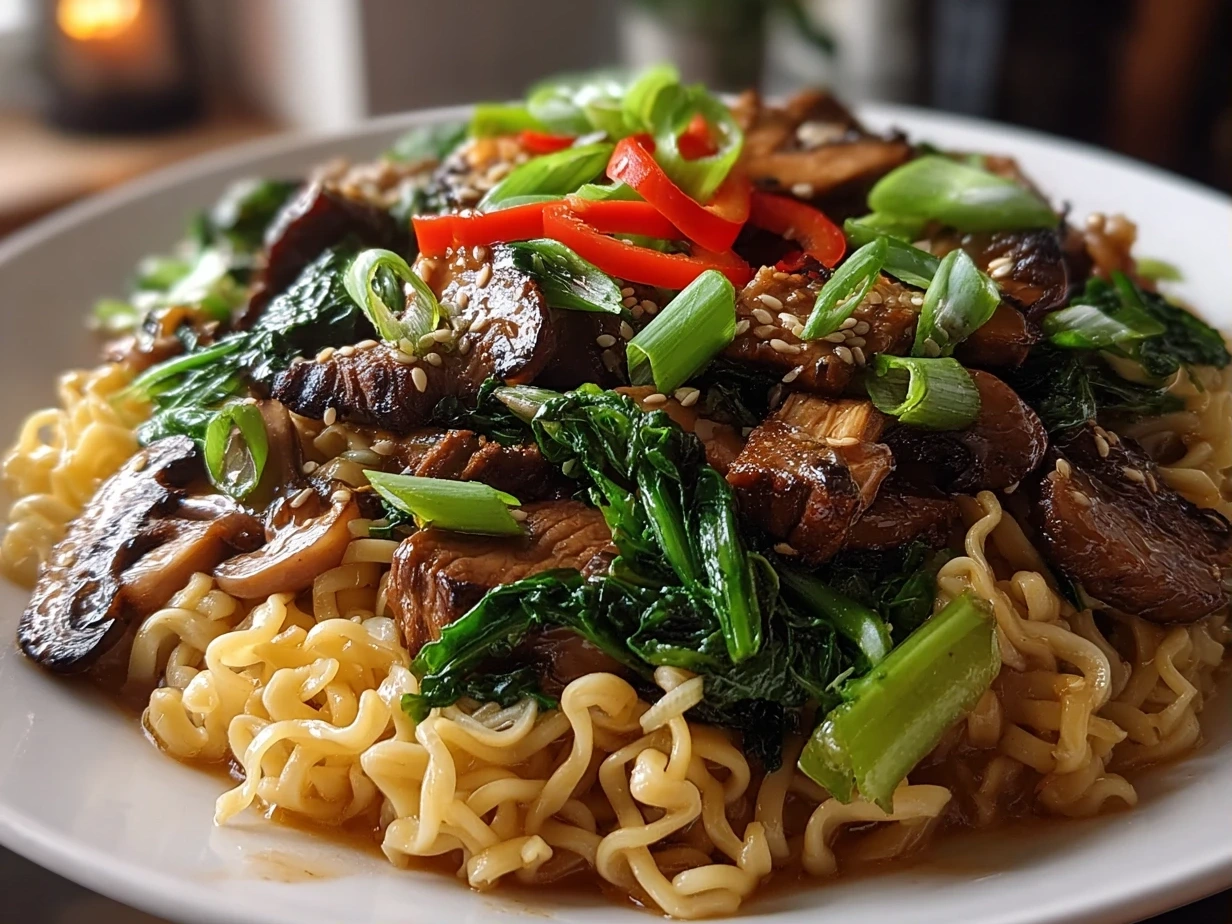 Delicious Vegan Teriyaki Noodle Bowl