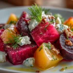 Fresh roasted beet salad