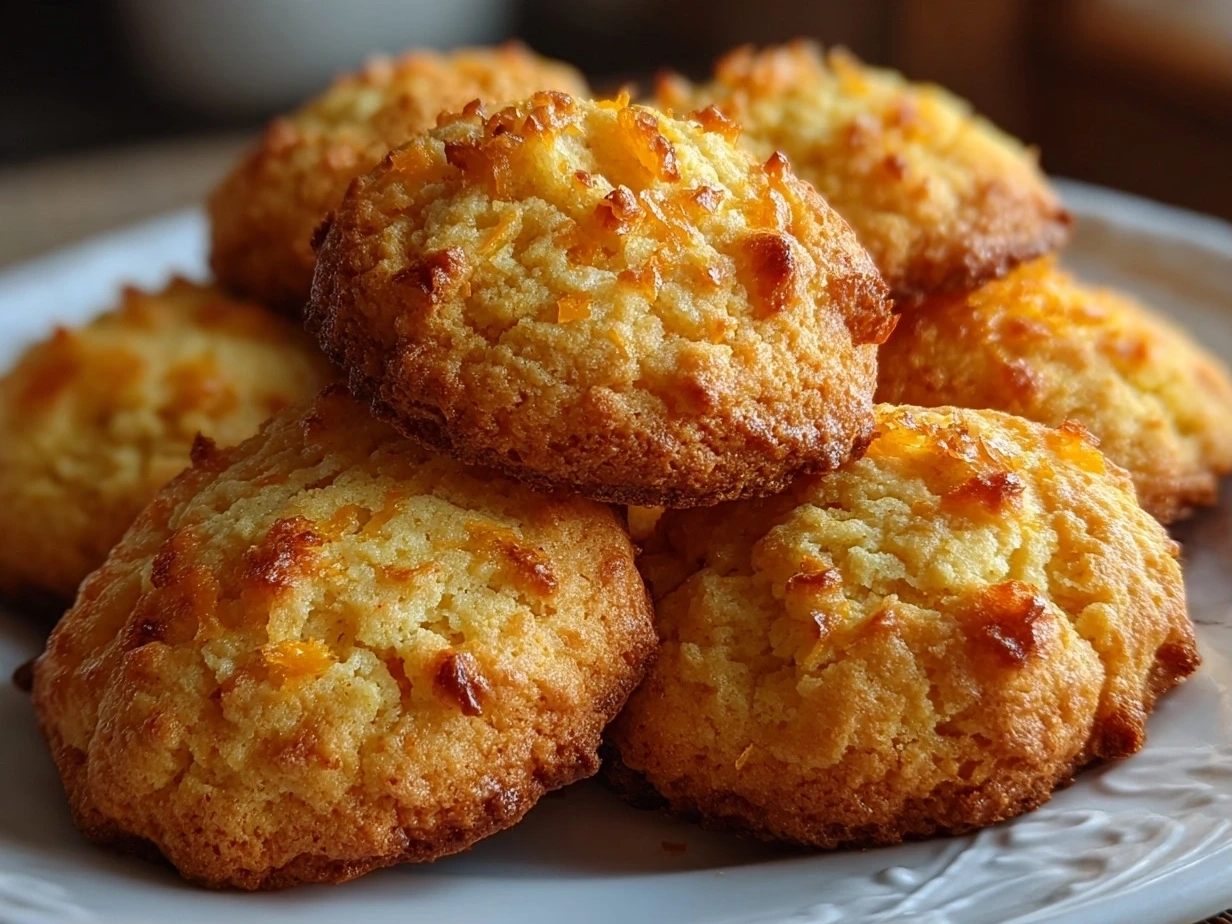 Freshly prepared Orange Clove Cookies close-up