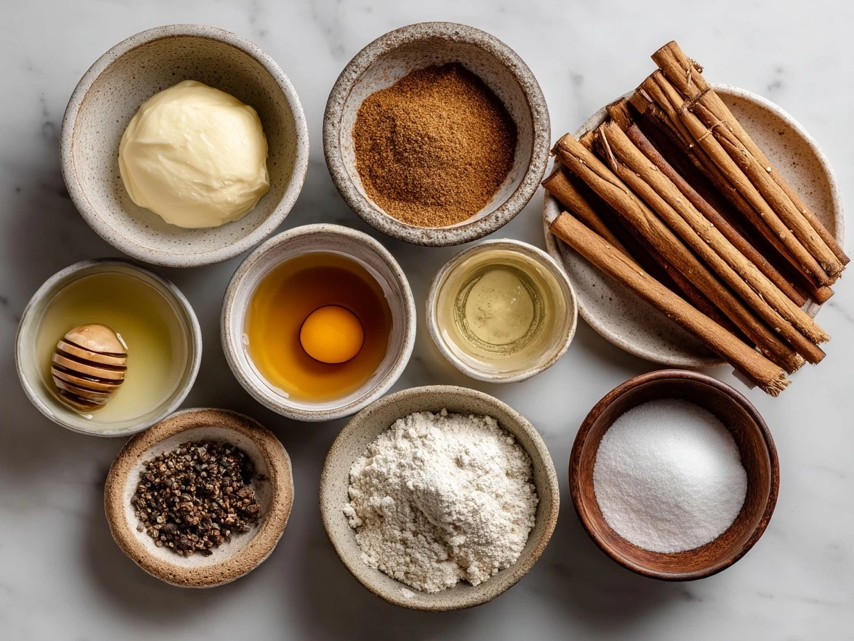 Ingredients for No-Bake Christmas Pretzel Sticks laid out on a table