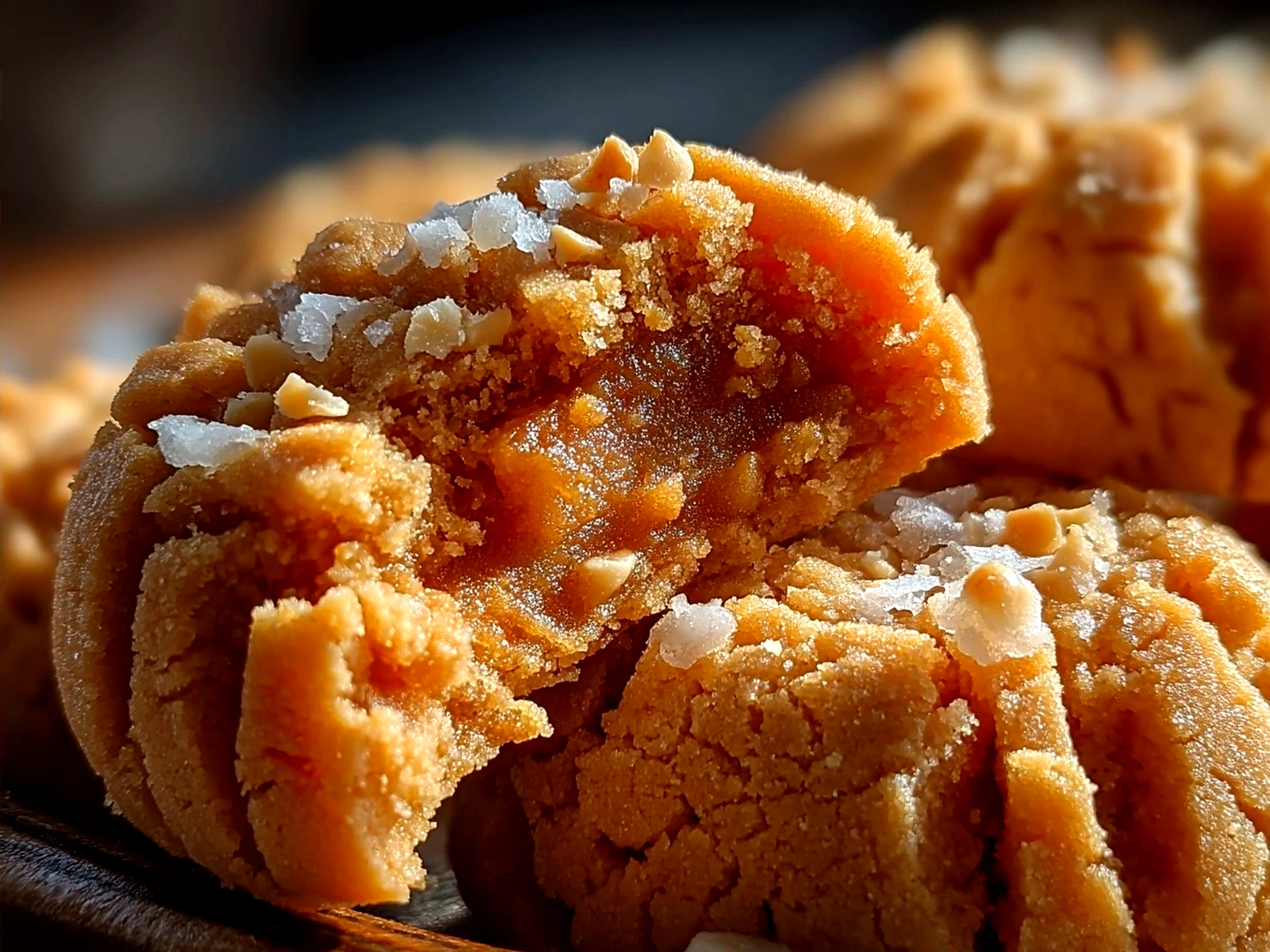 Finished Peanut Butter Cookie Bites served on a plate, perfect for snacking with coffee or milk